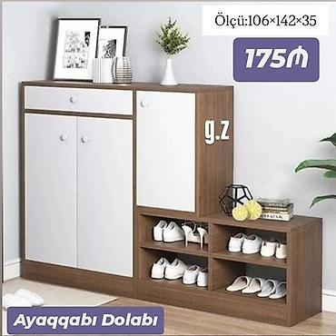 mingəcevir mebel: *Ayaqqabı Dolabı 175Azn* ✔️İstehsal Rusiya Laminat 18/lik qalınlıqda — 1
