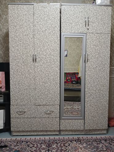 асбест шифер: Шкаф для одежды, Б/у, Прямой, ЛДСП