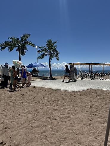 Посуточная аренда квартир: !!! Palm beach!!! Апартаменты на озере Ыссык Куль с террасой - — 1