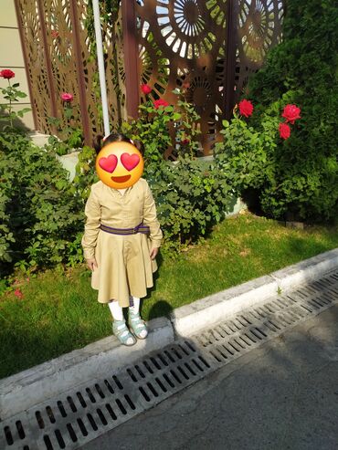 детская рубашка: Балдар көйнөгү, түсү - Саргыч боз
