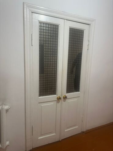 двер деревяный: Стеклянная дверь, Сосна, Распашная, Б/у, 200 *100, Самовывоз