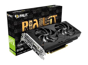 ремонт видеокарты: Видеокарта, Б/у, Palit, GeForce RTX, 8 ГБ, Для ПК