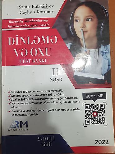 Məhsul: “Dinləmə və Oxu – Test Bankı” (II nəşr) lalafo.az -da Məhsul: “Dinləmə və Oxu – Test Bankı” (II nəşr)
