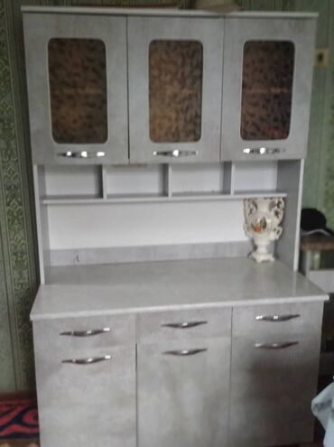 бу кухонный шкаф: Кухонный гарнитур, Шкаф, цвет - Белый, Б/у