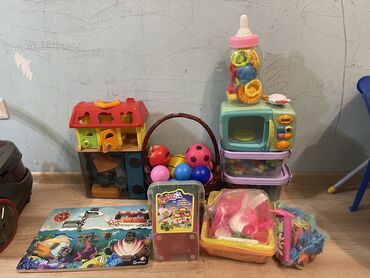 Игрушки: Детские игрушки : бизиборд микроволновка, микроскоп работе и на