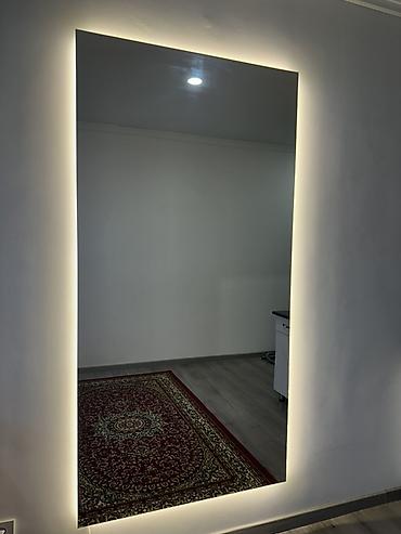 led зеркало: Настенное зеркало с подсветкой - Большое прямоугольное зеркало без — 1