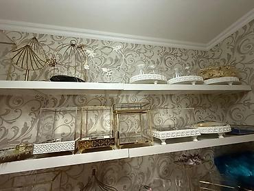 Digər mebel: Cəmi 6 polkadır. Hər biri 1.80 m dır. Plusda şkaf. Cəmi halında 170 — 2