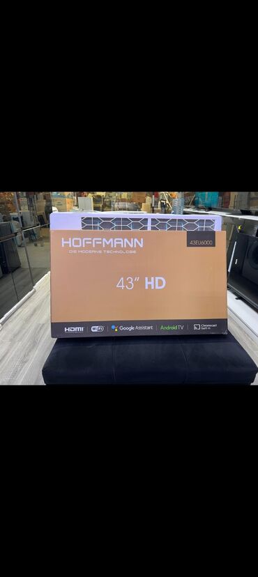limitsiz internet paketi: Yeni Televizor Hoffmann Led 43" FHD (1920x1080), Pulsuz çatdırılma, Rayonlara çatdırılma