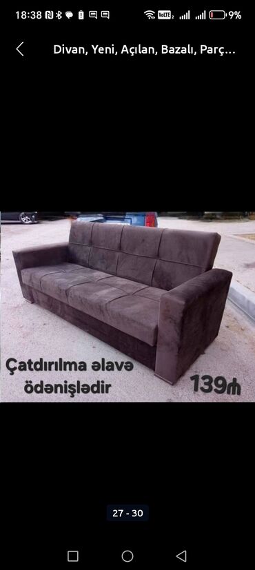 Divanlar: Divan, Yeni, Açılmayan, Bazasız, Nabuk, Ödənişli çatdırılma — 28