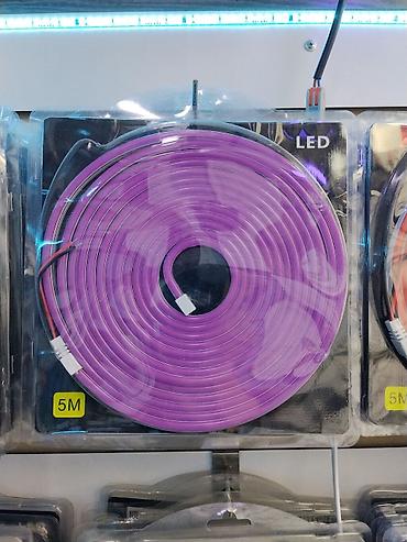 Гибкая неоновая LED‑лента, фиолетовая, длина 5 м. - Тип: светодиодная