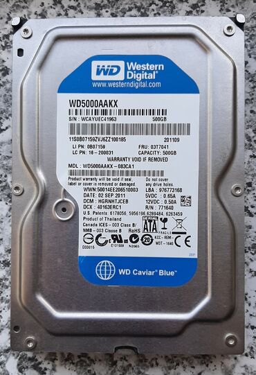 титановые диски бу: Personal kompüter üçün HDD - sərt disk - hard disk 500GB 100% HDD -
