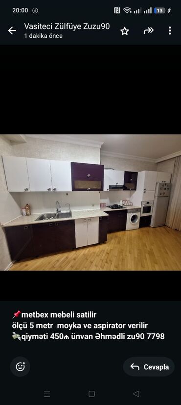 Salon, tibbi kreslolar: *📌metbex mebeli satilir* *ölçü 5 metr moyka ve aspirator verilir*
