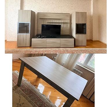 Mebel dəsti – TV stend + tv + masa. Tv sony firmasınındır