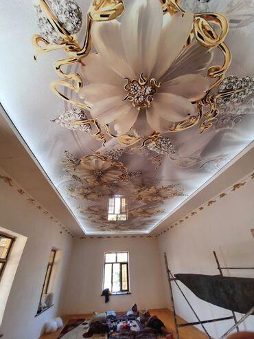 Натяжной потолок: Натяжной потолок Матовое, 3D потолки, Глянцевое Демонтаж, Бесплатная консультация, Гарантия — 10