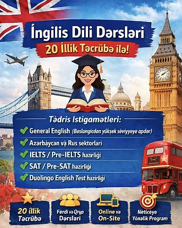 azeri ingilis: Xarici dil kursu, İngilis dili, IELTS/TOEFL — 1