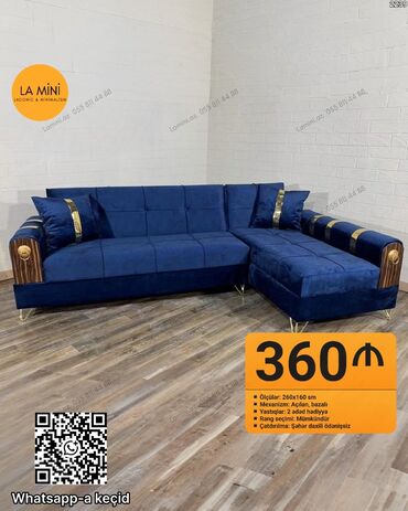 dosekler: Угловой диван, Раскладной, С подъемным механизмом, Велюровая ткань, Бесплатная доставка в черте города