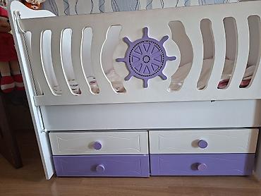 Beşiklər: Uşaq beşiyi – dəniz mövzulu dizayn - Material: MDF/laminat — 1