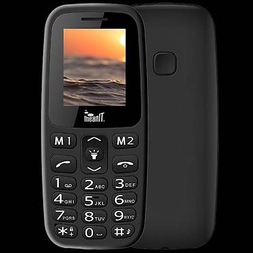 modem za tv: Meanit Mobilni telefon, 1.77 ekran, Dual SIM, BT, SOS dugme, Crni — 1