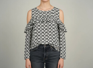 kurtka boho zimowa: Women's blouse, size S (EU 36)