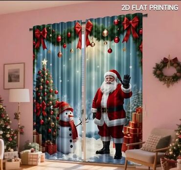 Ostali proizvodi za kuću: Novogodišnje zavese Dimenzije 150x60cm Cena 1700din/2kom kao na slici — 27