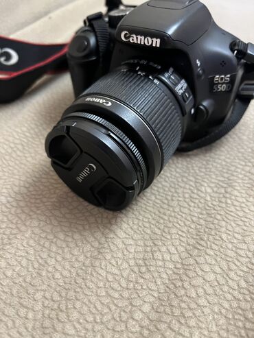 Fotokameralar: Fotoaparat Canon D550 ideal veziyyetde tek fotoaparat ve adaptorudu