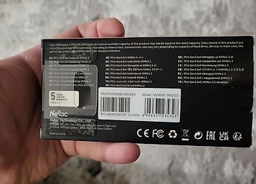 m2 ssd: Daxili SSD disk Netac, 512 GB, M.2, İşlənmiş — 2