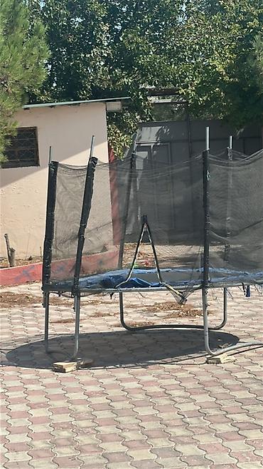 İdman və istirahət: Bağ üçün dairəvi batut - Dairəvi konstruksiya, metal karkas - — 1
