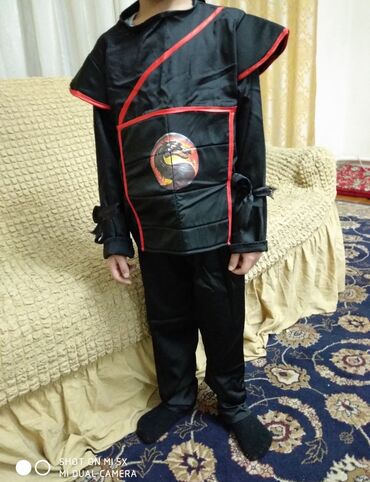 спортивный костюм для детей: Костюм ниндзя на 6,7 лет, подойдёт и на 8лет