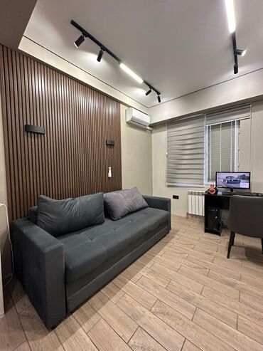 чолпон ата недвижимость: 1 комната, 32 м², Элитка, 12 этаж, Дизайнерский ремонт