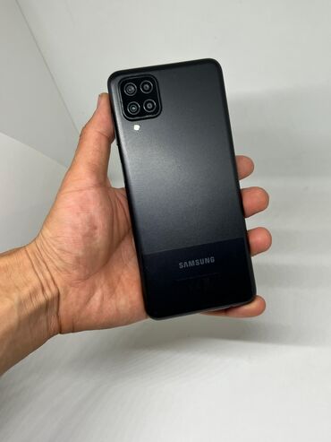 Samsung: Samsung Galaxy A12, Б/у, 64 ГБ, цвет - Черный, 2 SIM
