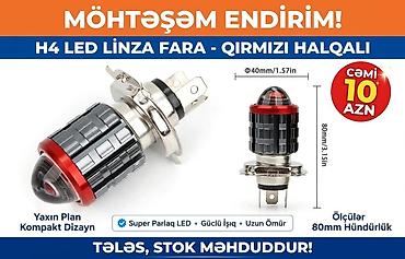 İşıqlandırma sistemləri: MOTO LED işıqlandırma aksesuarları 1) Moto LED projektor fara – — 4