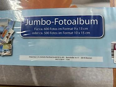 Slike i ramovi: Jumbo foto-album - Kapacitet: približno 600 fotografija formata 9 x — 2