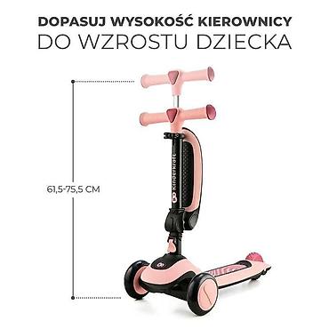 vespa za devojcice: KINDERKRAFT TROTINET HALLEY ROSA PINK – 2-u-1 balans bicikl i trotinet — 4