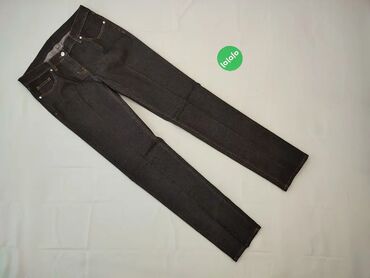 Spodnie: Spodnie XS (EU 34), wzór - Jednolity kolor, kolor - Szary