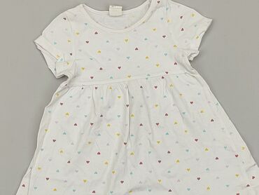 biała sukienka koszulowa: Sukienka, H&M, 1.5-2 lat, 86-92 cm, stan - Bardzo dobry