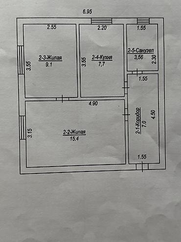 рыночная стоимость: 2 комнаты, 43 м², Сталинка, 2 этаж — 3