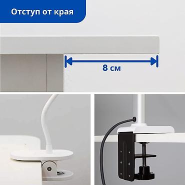 Компьютерные столы: Прямоугольный компьютерный стол белого цвета с минималистичным — 6