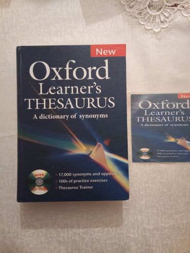 Kitablar, jurnallar, CD, DVD: "Oxford Learner's Thesaurus" ingiliscə sinonimlər lüğəti kitabı CD