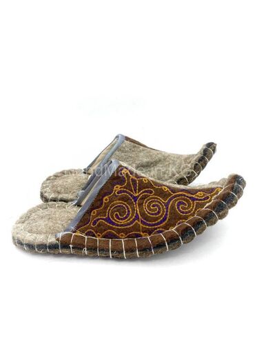 Другая мужская обувь: Войлочные тапочки, остроносые, "ПАДИШАХ", мужские ручной работы — 7
