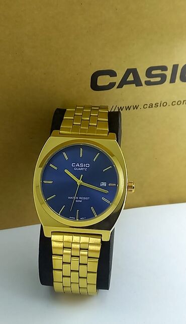 купить золотые часы бу: Qol saatı, Casio, rəng - Qızılı