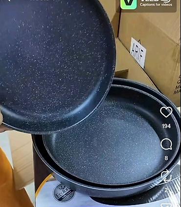 staklene case maxi: 🌟NOVO🌟 Queen Time Cake Pan Granite Set – set kalupa za torte, 3 komada — 2