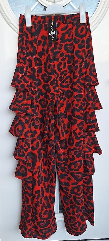 lc waikiki baletanke za devojcice: Pantalone za žene, veličina S-M, sa upečatljivim leopard dezenom u — 4