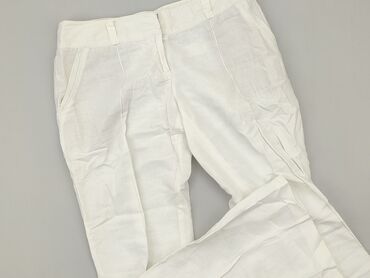 białe spodnie dresowe nike: Material trousers, Promod, L (EU 40), condition - Good