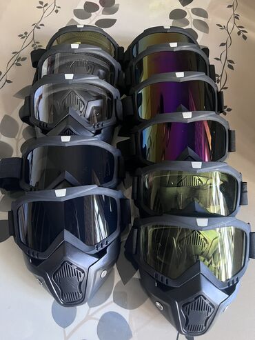 Другая мототехника: Ветрозащитная маска для вело мото лыжи сноуборд очки отделяются в — 13