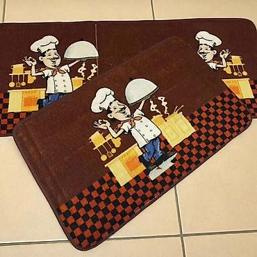 Tepisi i prostirke: Prostirke za kuhinju 2u1 Odozdo guma, ne klizajuce Dimenzija vece — 3