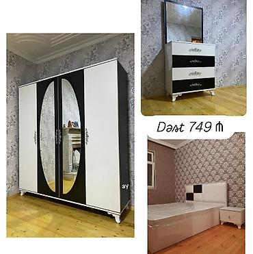 divan ikinci el: Mebel dəsti – müxtəlif modellər 1) 3 qapılı paltar şkafı - Rəng: ağ - — 5