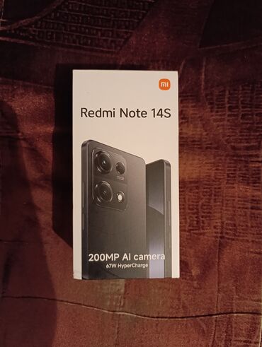 Tavalar: Redmi Note 14S, 256 GB, rəng - Qara, Zəmanət, Düyməli, Sensor