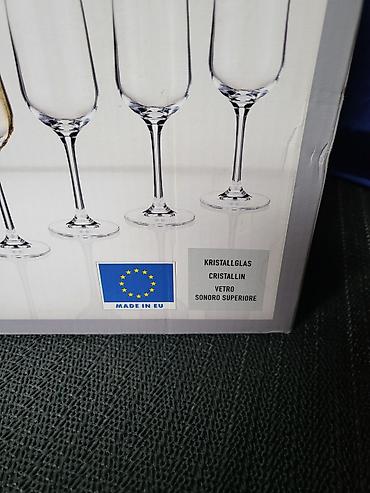 Čaše: Case nove za vino kristalno staklo Livarno Nemacka. Case nove,sve na — 13