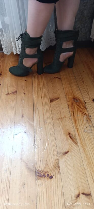 Çəkmələr: Çəkmə, Ölçü: 39, rəng - Yaşıl, İşlənmiş — 7