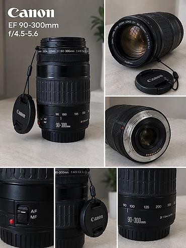фиолетовая лампа: Canon EF 90–300mm f/4.5–5.6 — 10 000 сом * Байонет Canon EF * — 1